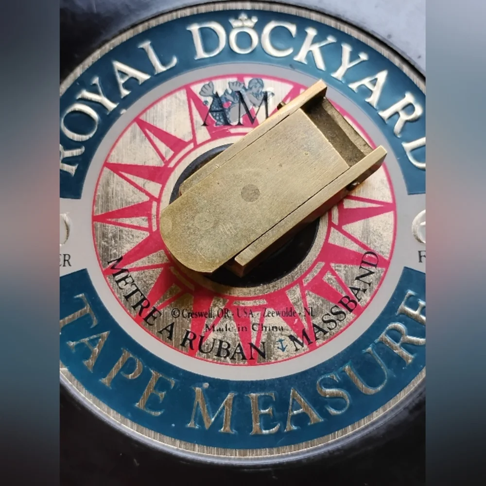 Vintage Restoration Hardware Royal Dockyard Wood Tape Measure 66 Feet England